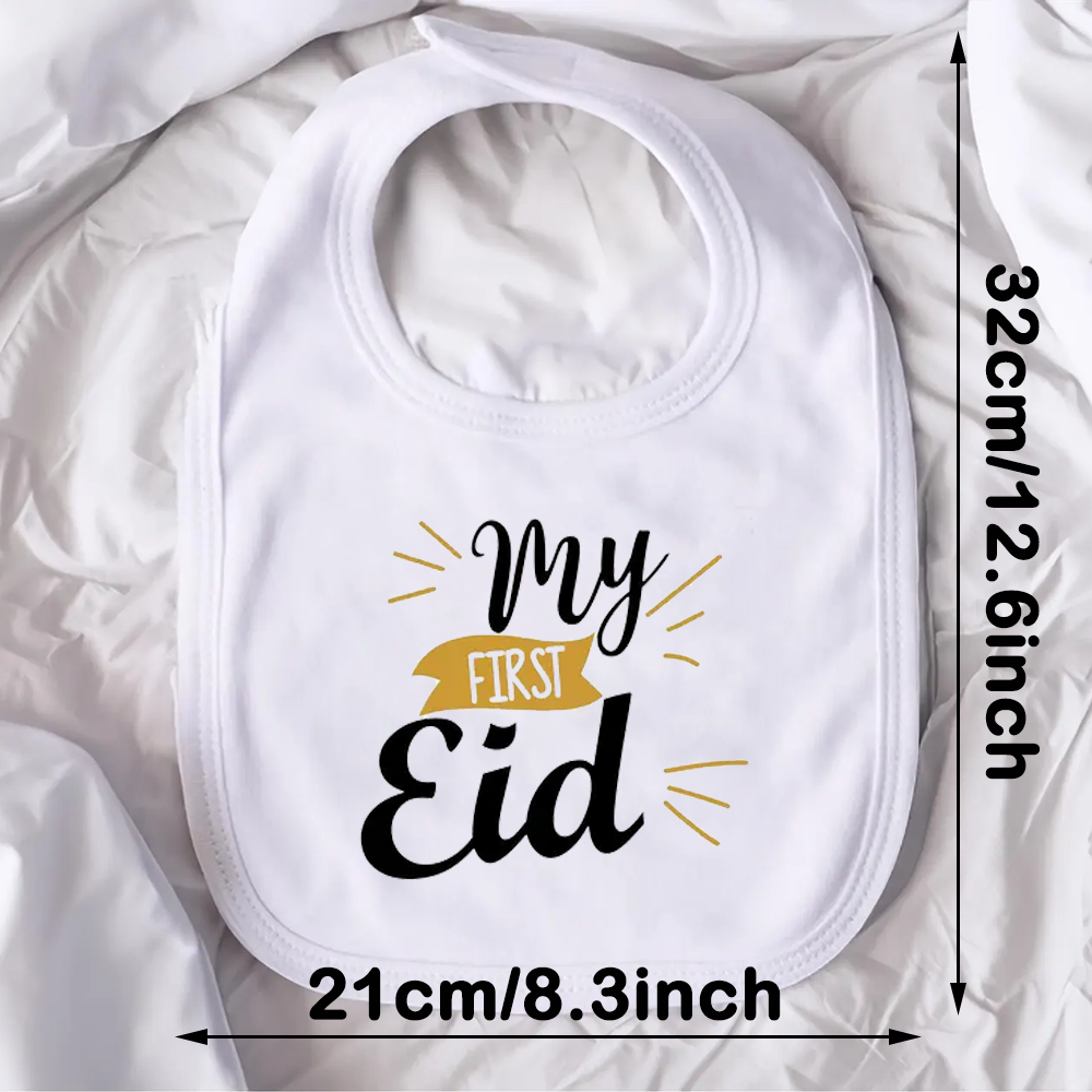 My First Eid Baby Bib Islamic Newborn Gift Accessories