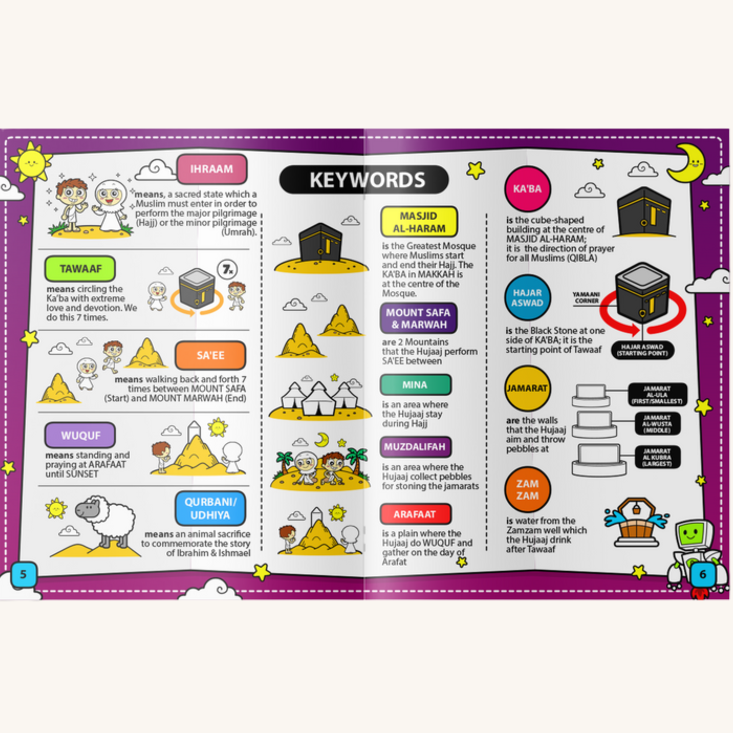 Hajj & Umrah Islamic Activity Booklet | Ramadan & Eid Gift