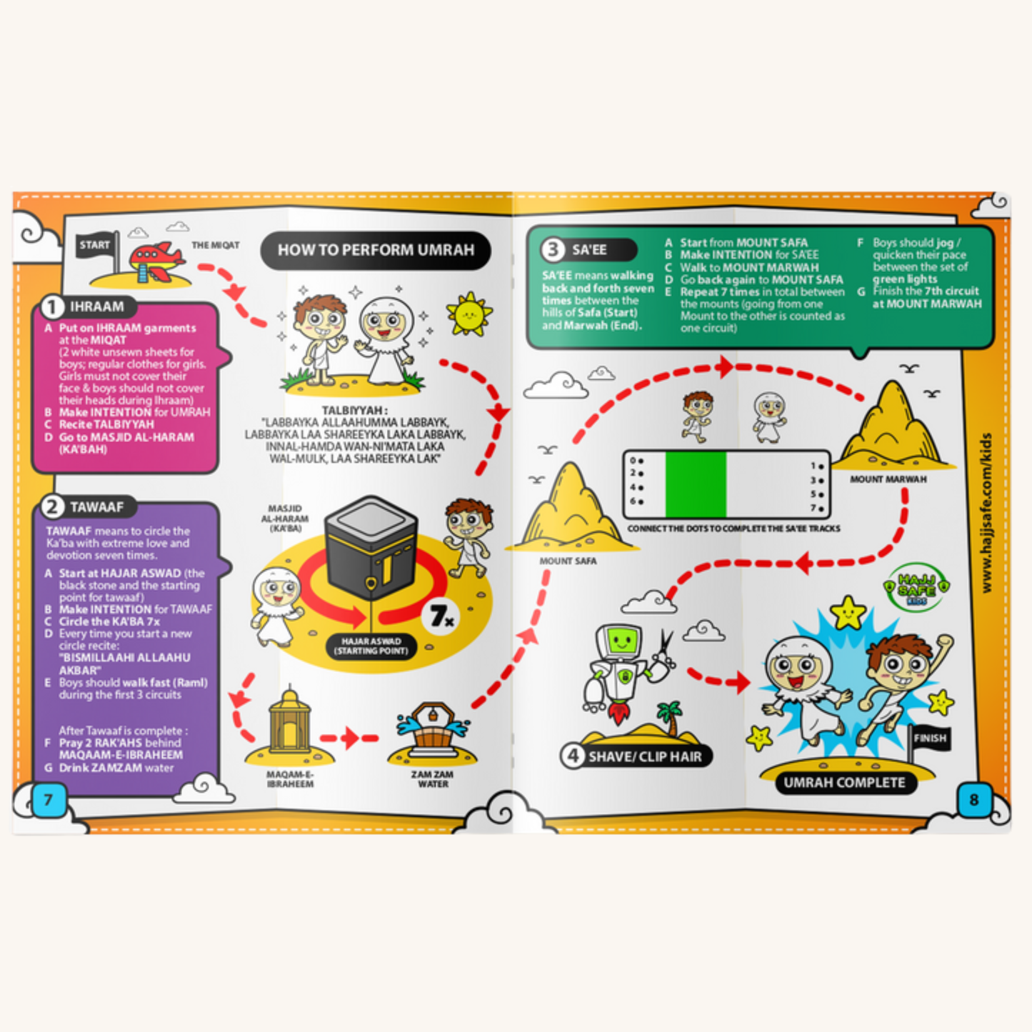 Hajj & Umrah Islamic Activity Booklet | Ramadan & Eid Gift