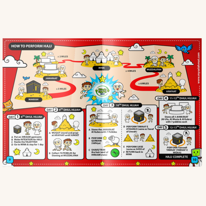 Hajj & Umrah Islamic Activity Booklet | Ramadan & Eid Gift