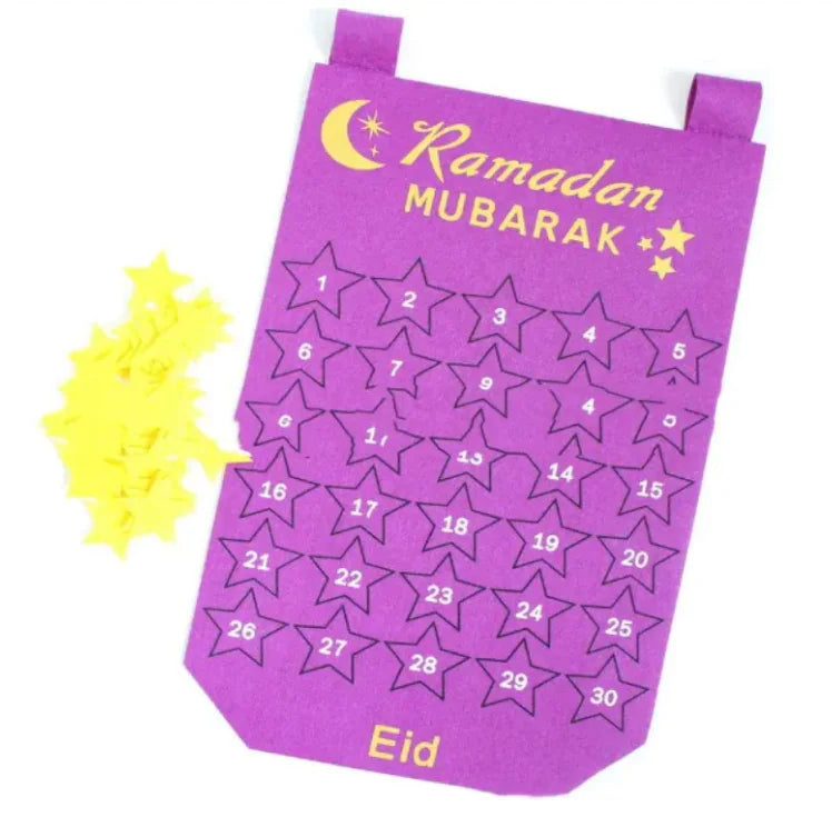 Decorated Fabric Wall Calendar