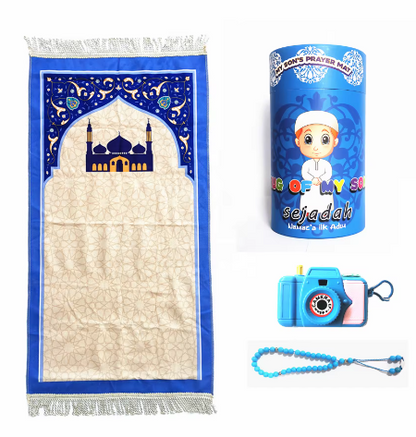 Islamic Pray Rug Kids Children Prayer Mat in gifts box