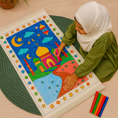 Coloring Prayer Mat for Kids