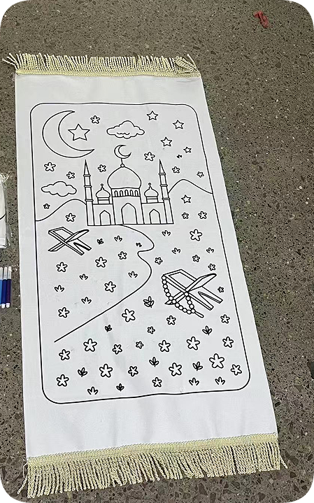 Coloring Prayer Mat for Kids