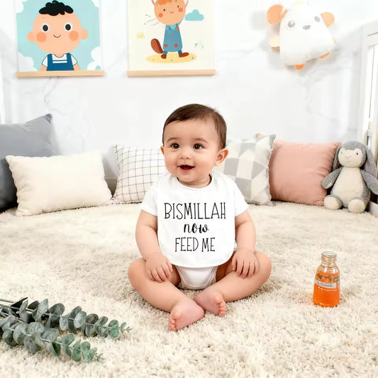 Bismillah Now Feed Me Bib