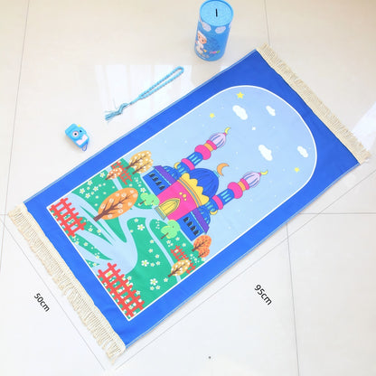 Islamic Kids Prayer Rug Best Saajidah - 4pcs set