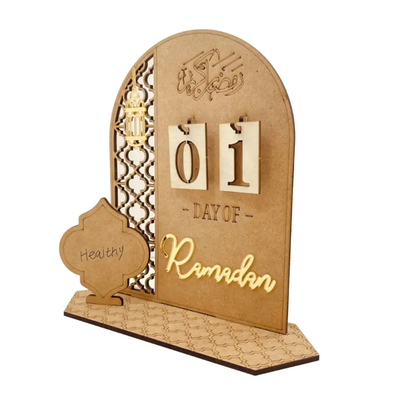 Eid Mubarak Ramadan Countdown Calendar Ornament Decor