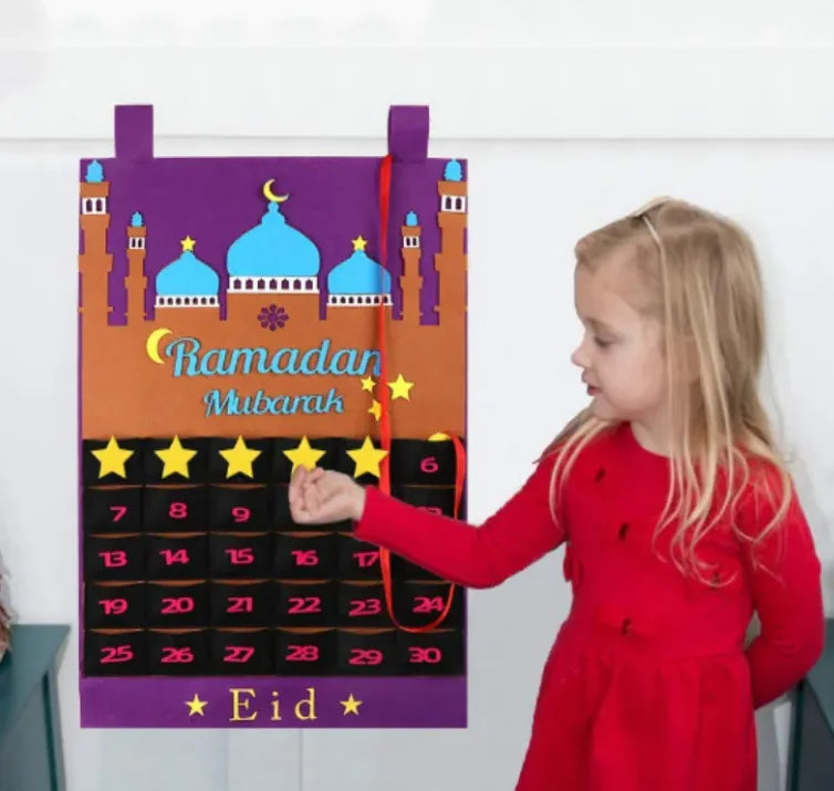 Decorated Fabric Wall Calendar