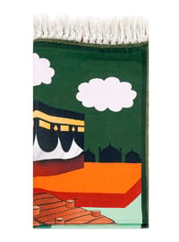 Children's Prayer Rug Green