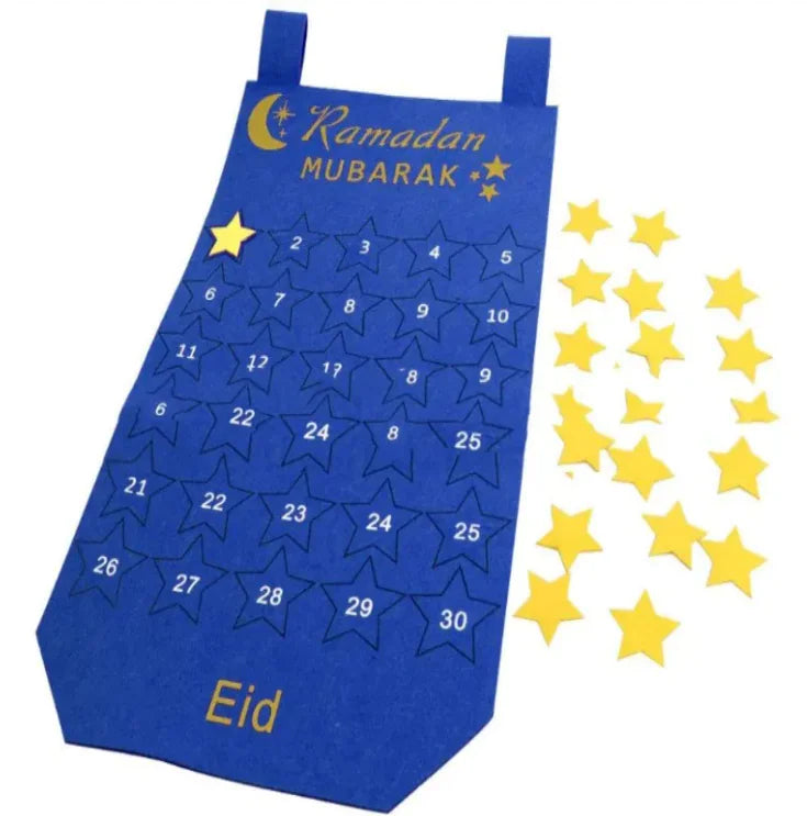 Decorated Fabric Wall Calendar